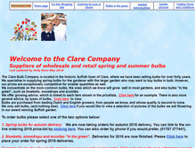 Tablet Screenshot of clare-bulbs.co.uk